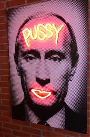 Limited Edition Vladimir Putin Pussy by van Goghsky Neon LED Sign